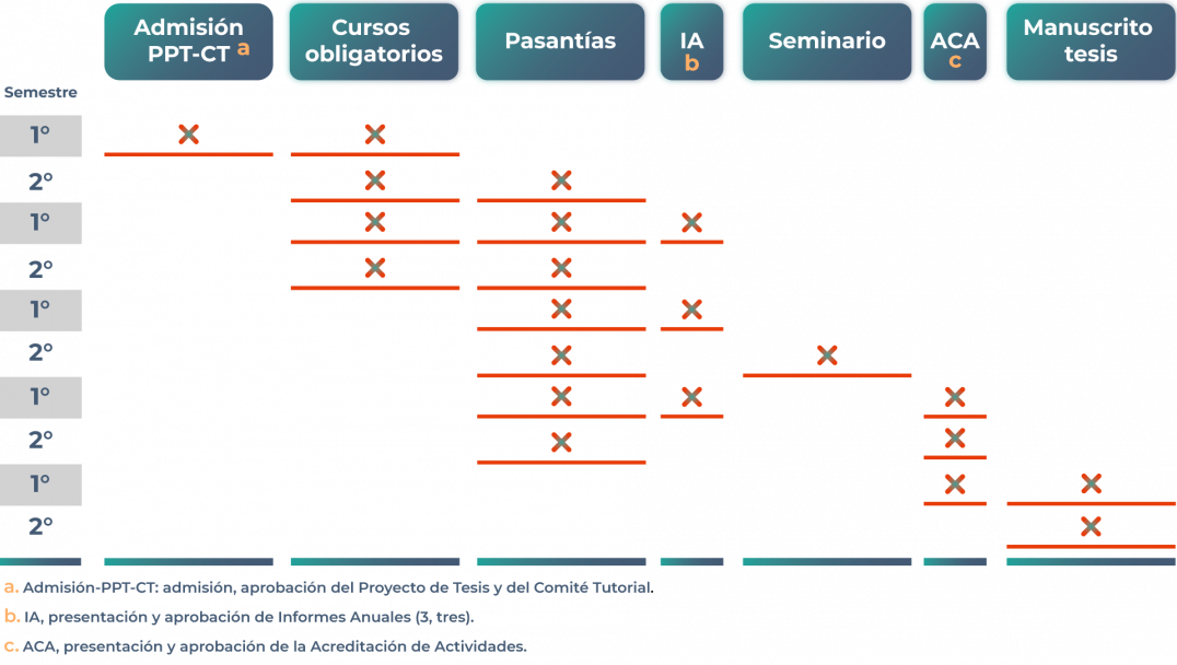 imagen Cronograma orientativo para estudiantes